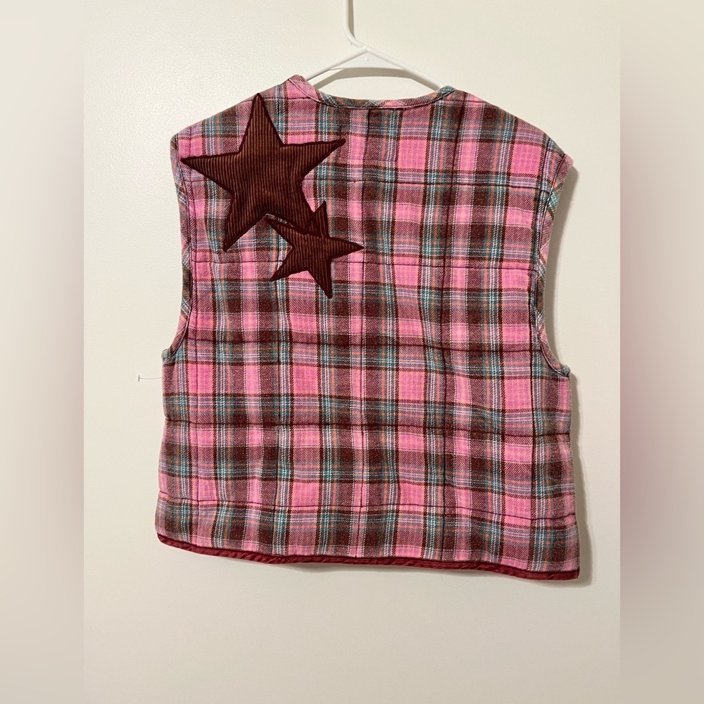 Free People We The Free Starry Plaid Vest - Picture 6 of 12